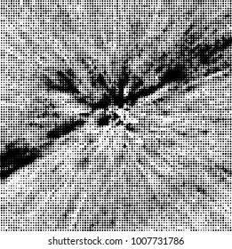 Black and white texture abstract halftone. Monochrome vector background of dots pattern