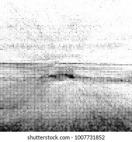 Black and white texture abstract halftone. Monochrome vector background of dots pattern