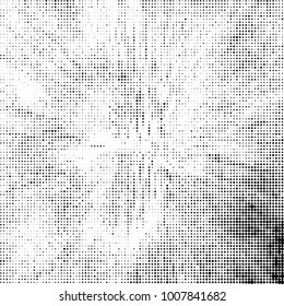 Black and white texture abstract halftone. Monochrome vector background of dots pattern