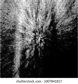 Black and white texture abstract halftone. Monochrome vector background of dots pattern