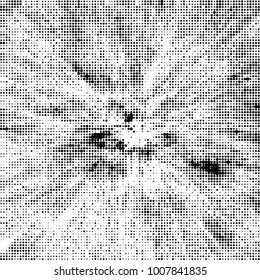 Black and white texture abstract halftone. Monochrome vector background of dots pattern