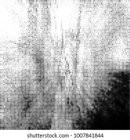 Black and white texture abstract halftone. Monochrome vector background of dots pattern