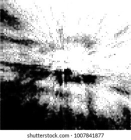 Black and white texture abstract halftone. Monochrome vector background of dots pattern