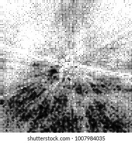 Black and white texture abstract halftone. Monochrome vector background of dots pattern