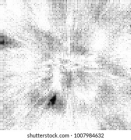Black and white texture abstract halftone. Monochrome vector background of dots pattern