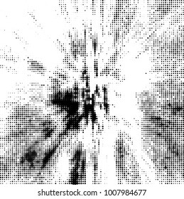 Black and white texture abstract halftone. Monochrome vector background of dots pattern