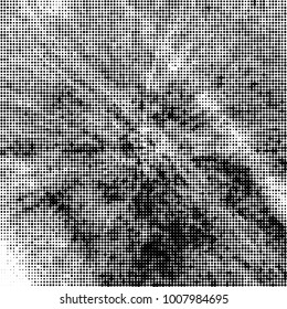 Black and white texture abstract halftone. Monochrome vector background of dots pattern