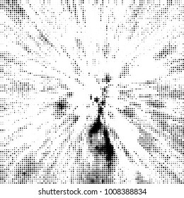 Black and white texture abstract halftone. Monochrome vector background of dots pattern
