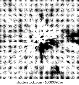 Black and white texture abstract halftone. Monochrome vector background of dots pattern
