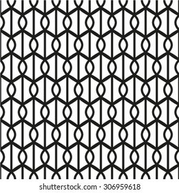 Black and white texture. Abstract pattern. Seamless vector background.
