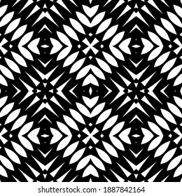  Textura en blanco y negro. Resumen de un patrón geométrico sin fisuras. 