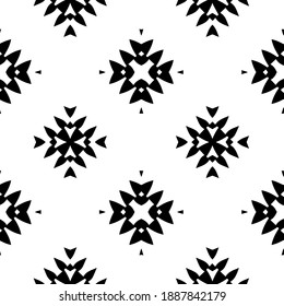  Black and white texture. Abstract seamless geometric pattern. 