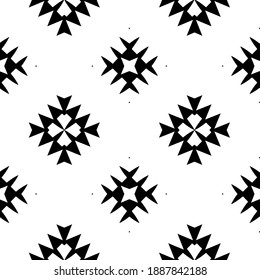  Schwarz-Weiß-Textur. Abstraktes, nahtloses geometrisches Muster. 
