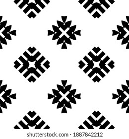  Black and white texture. Abstract seamless geometric pattern. 