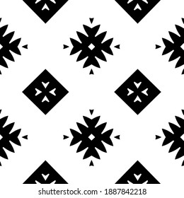  Black and white texture. Abstract seamless geometric pattern. 