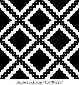  Schwarz-Weiß-Textur. Abstraktes, nahtloses geometrisches Muster. 