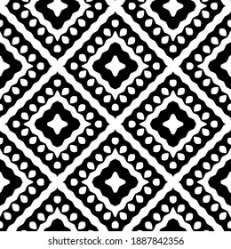  Black and white texture. Abstract seamless geometric pattern. 