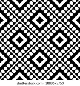  Black and white texture. Abstract seamless geometric pattern. 