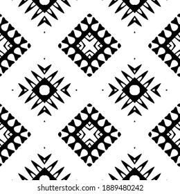  Black and white texture. Abstract seamless geometric pattern. 