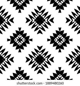  Black and white texture. Abstract seamless geometric pattern. 