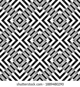  Textura en blanco y negro. Resumen de un patrón geométrico sin fisuras. 
