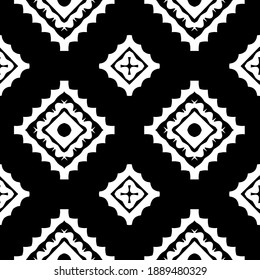  Textura en blanco y negro. Resumen de un patrón geométrico sin fisuras. 