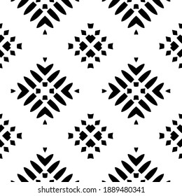  Black and white texture. Abstract seamless geometric pattern. 