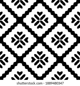  Textura en blanco y negro. Resumen de un patrón geométrico sin fisuras. 