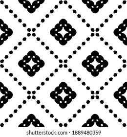  Black and white texture. Abstract seamless geometric pattern. 
