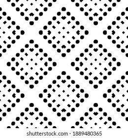  Black and white texture. Abstract seamless geometric pattern. 