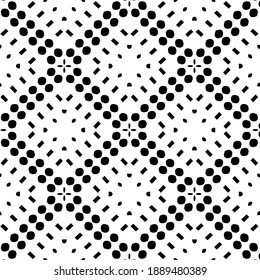  Black and white texture. Abstract seamless geometric pattern. 