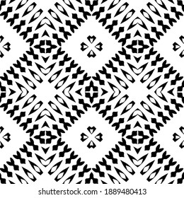  Black and white texture. Abstract seamless geometric pattern. 