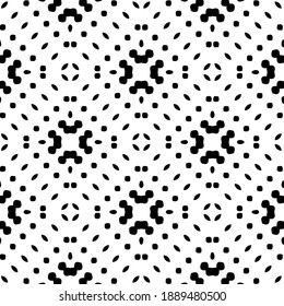  Black and white texture. Abstract seamless geometric pattern. 