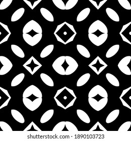  Black and white texture. Abstract seamless geometric pattern. 