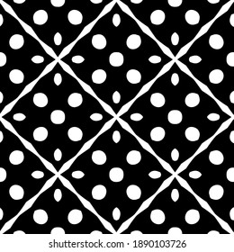  Black and white texture. Abstract seamless geometric pattern. 