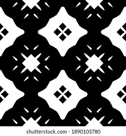  Black and white texture. Abstract seamless geometric pattern. 