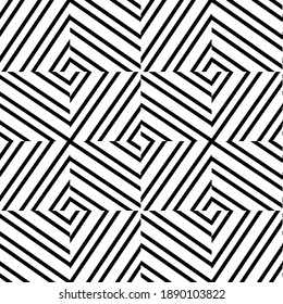  Textura en blanco y negro. Resumen de un patrón geométrico sin fisuras. 