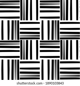  Textura en blanco y negro. Resumen de un patrón geométrico sin fisuras. 