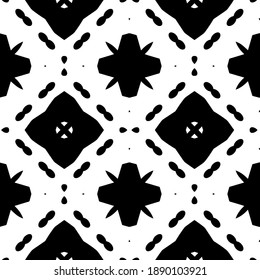  Black and white texture. Abstract seamless geometric pattern. 