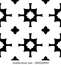  Black and white texture. Abstract seamless geometric pattern. 