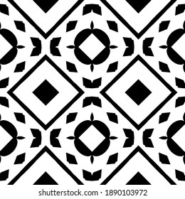  Black and white texture. Abstract seamless geometric pattern. 