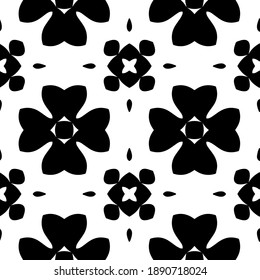  Schwarz-Weiß-Textur. Abstraktes, nahtloses geometrisches Muster. 