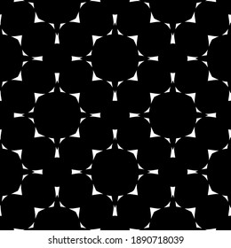  Black and white texture. Abstract seamless geometric pattern. 
