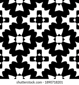  Black and white texture. Abstract seamless geometric pattern. 
