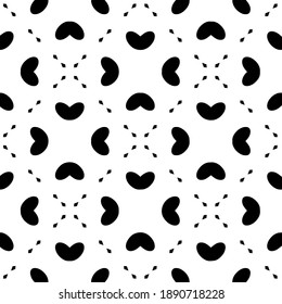  Black and white texture. Abstract seamless geometric pattern. 