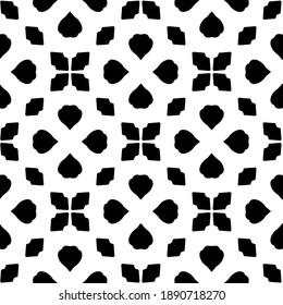  Black and white texture. Abstract seamless geometric pattern. 
