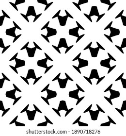  Black and white texture. Abstract seamless geometric pattern. 