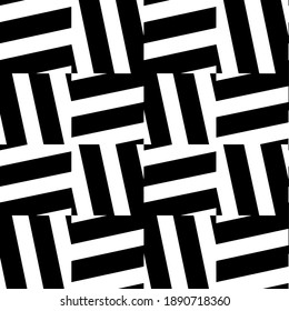  Black and white texture. Abstract seamless geometric pattern. 