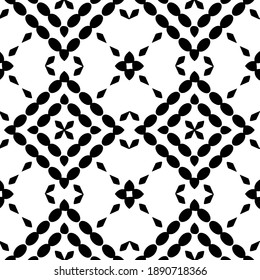  Black and white texture. Abstract seamless geometric pattern. 