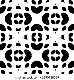  Black and white texture. Abstract seamless geometric pattern. 
